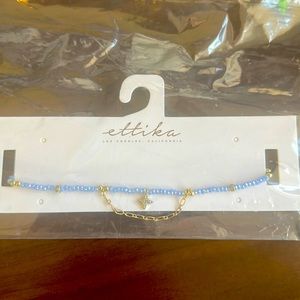 Blue/Purple Ettika NWT in bag Necklace Gold detail